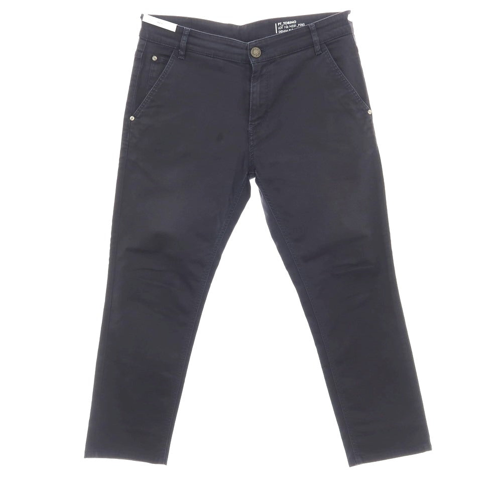 【中古】ピーティートリノ デニム PT TORINO DENIM INDIE ストレッチ コットンセルロース カジュアルスラックスパンツ ネイビー【 33 】【 状態ランクC 】【 メンズ 】