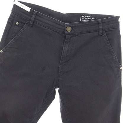 【中古】ピーティートリノ デニム PT TORINO DENIM INDIE ストレッチ コットンセルロース カジュアルスラックスパンツ ネイビー【 33 】【 状態ランクC 】【 メンズ 】