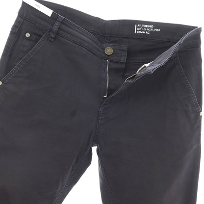 【中古】ピーティートリノ デニム PT TORINO DENIM INDIE ストレッチ コットンセルロース カジュアルスラックスパンツ ネイビー【 33 】【 状態ランクC 】【 メンズ 】