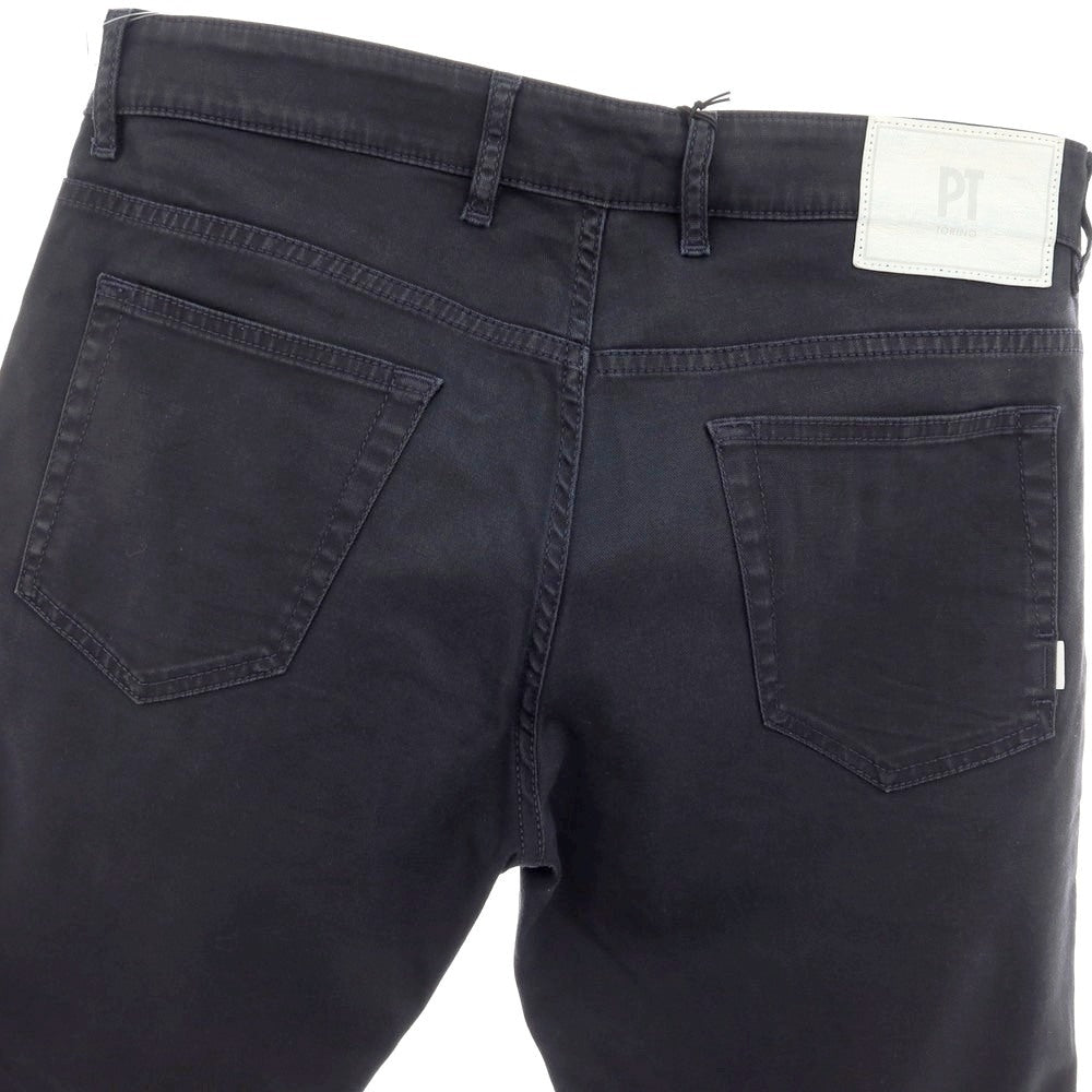 【中古】ピーティートリノ デニム PT TORINO DENIM INDIE ストレッチ コットンセルロース カジュアルスラックスパンツ ネイビー【 33 】【 状態ランクC 】【 メンズ 】