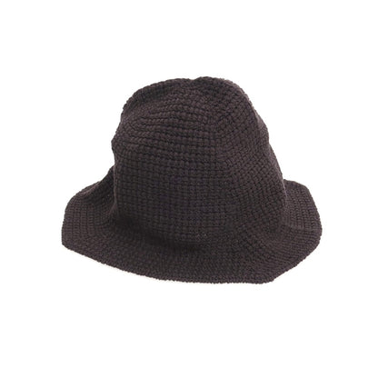 【中古】オム プリッセ イッセイミヤケ HOMME PLISSE ISSEY MIYAKE 2026年春夏 ニット クロシェ ハット ダークブラウン系【 状態ランクA 】【 メンズ 】