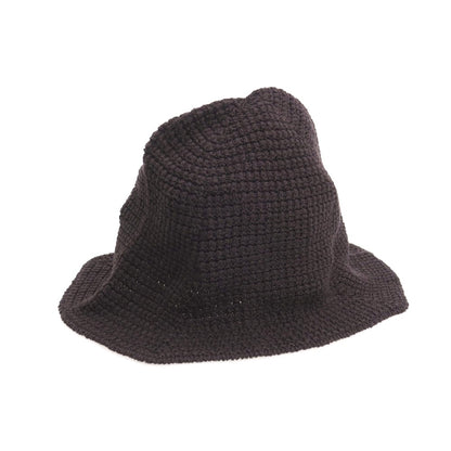【中古】オム プリッセ イッセイミヤケ HOMME PLISSE ISSEY MIYAKE 2026年春夏 ニット クロシェ ハット ダークブラウン系【 状態ランクA 】【 メンズ 】