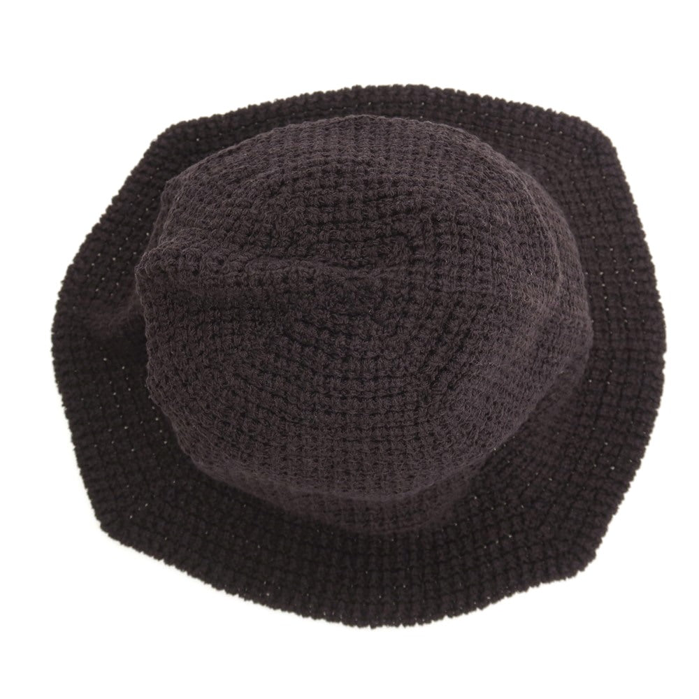 【中古】オム プリッセ イッセイミヤケ HOMME PLISSE ISSEY MIYAKE 2026年春夏 ニット クロシェ ハット ダークブラウン系【 状態ランクA 】【 メンズ 】