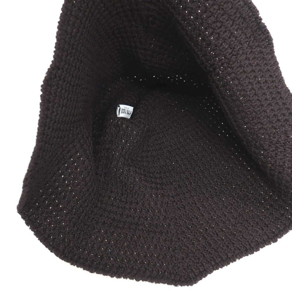 【中古】オム プリッセ イッセイミヤケ HOMME PLISSE ISSEY MIYAKE 2026年春夏 ニット クロシェ ハット ダークブラウン系【 状態ランクA 】【 メンズ 】