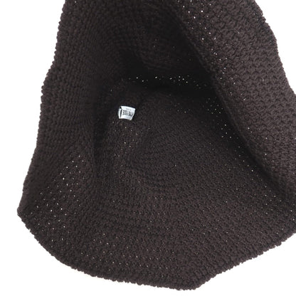 【中古】オム プリッセ イッセイミヤケ HOMME PLISSE ISSEY MIYAKE 2026年春夏 ニット クロシェ ハット ダークブラウン系【 状態ランクA 】【 メンズ 】