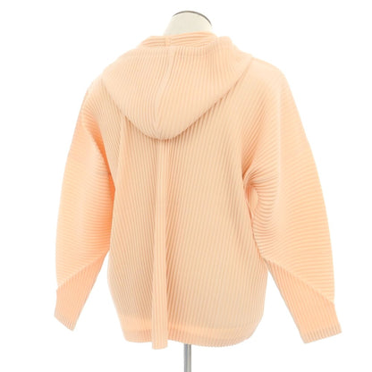 【中古】オム プリッセ イッセイミヤケ HOMME PLISSE ISSEY MIYAKE 2025年秋冬 ポリエステル系 プリーツ プルオーバー パーカー ピンクベージュ【 表記なし（L位） 】【 状態ランクB 】【 メンズ 】