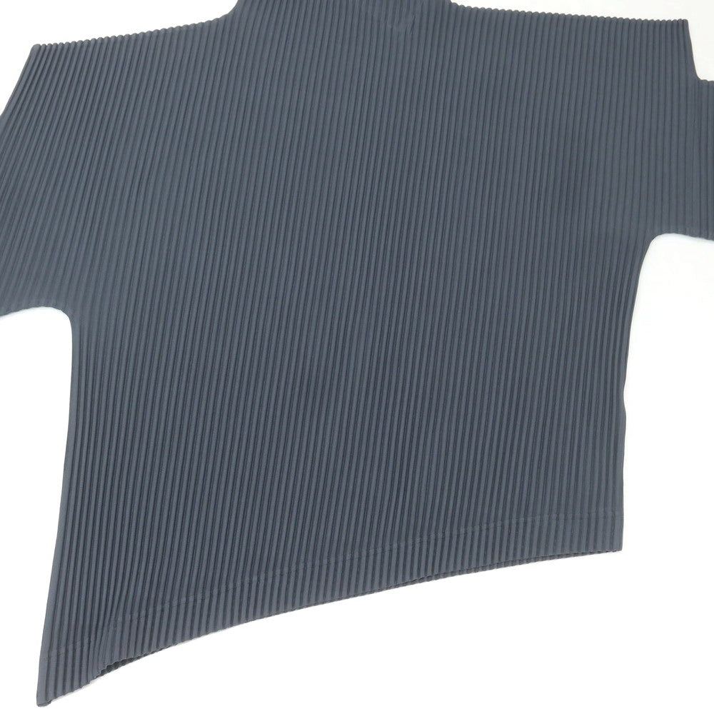【中古】オム プリッセ イッセイミヤケ HOMME PLISSE ISSEY MIYAKE 2025年秋冬 ポリエステル系 プリーツ 長袖カットソー グレーブルー【 表記なし（L位） 】【 状態ランクA 】【 メンズ 】