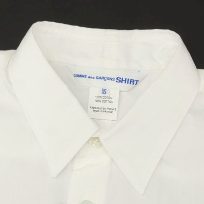 【中古】【未使用】コムデギャルソンシャツ COMME des GARCONS SHIRT 2025年春夏 × Disney コットン アシンメトリーヘム レギュラーカラー カジュアルシャツ ホワイト【 XS 】【 状態ランクS 】【 メンズ 】