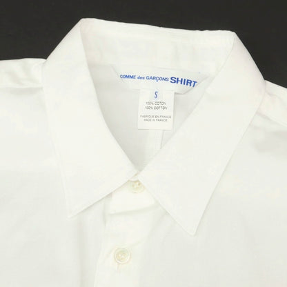 【中古】【未使用】コムデギャルソンシャツ COMME des GARCONS SHIRT 2025年春夏 × Disney コットン アシンメトリーヘム レギュラーカラー カジュアルシャツ ホワイト【サイズS】【 状態ランクS 】【 メンズ 】 [CPD]