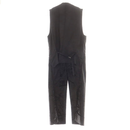 【中古】コムデギャルソンオムプリュス COMME des GARCONS HOMME PLUS 2025年春夏 ロングベスト ジレ ブラック【 S 】【 状態ランクA 】【 メンズ 】