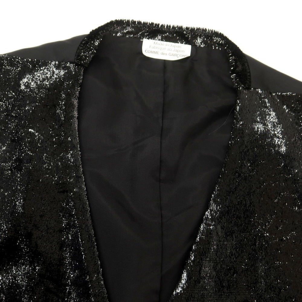 【中古】コムデギャルソンオムプリュス COMME des GARCONS HOMME PLUS 2025年春夏 ロングベスト ジレ ブラック【サイズS】【 状態ランクA 】【 メンズ 】 [CPD]