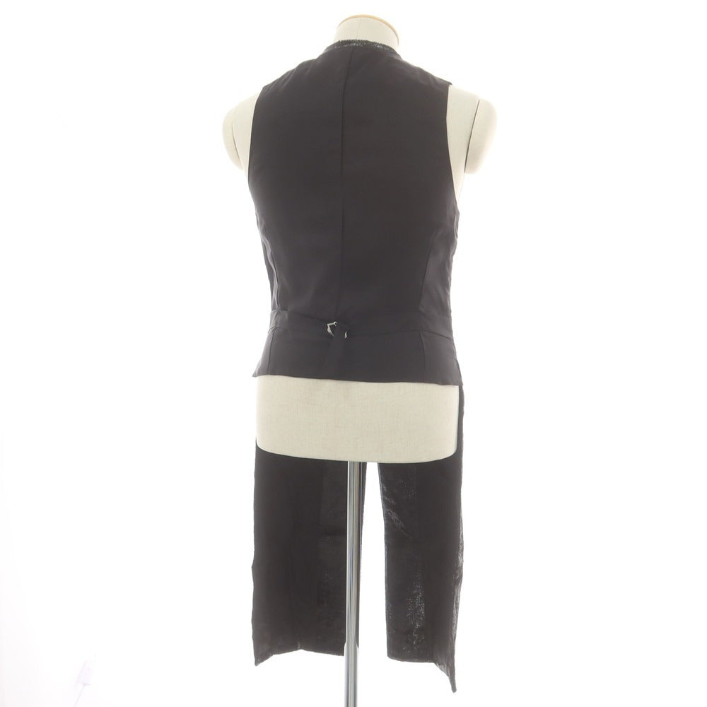 【中古】コムデギャルソンオムプリュス COMME des GARCONS HOMME PLUS 2025年春夏 ロングベスト ブラック【サイズS】【 状態ランクA 】【 メンズ 】 [CPD]