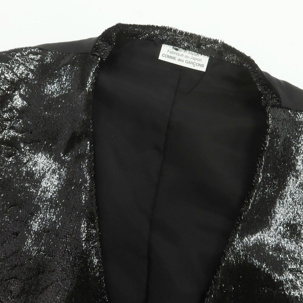 【中古】コムデギャルソンオムプリュス COMME des GARCONS HOMME PLUS 2025年春夏 ロングベスト ブラック【サイズS】【 状態ランクA 】【 メンズ 】 [CPD]