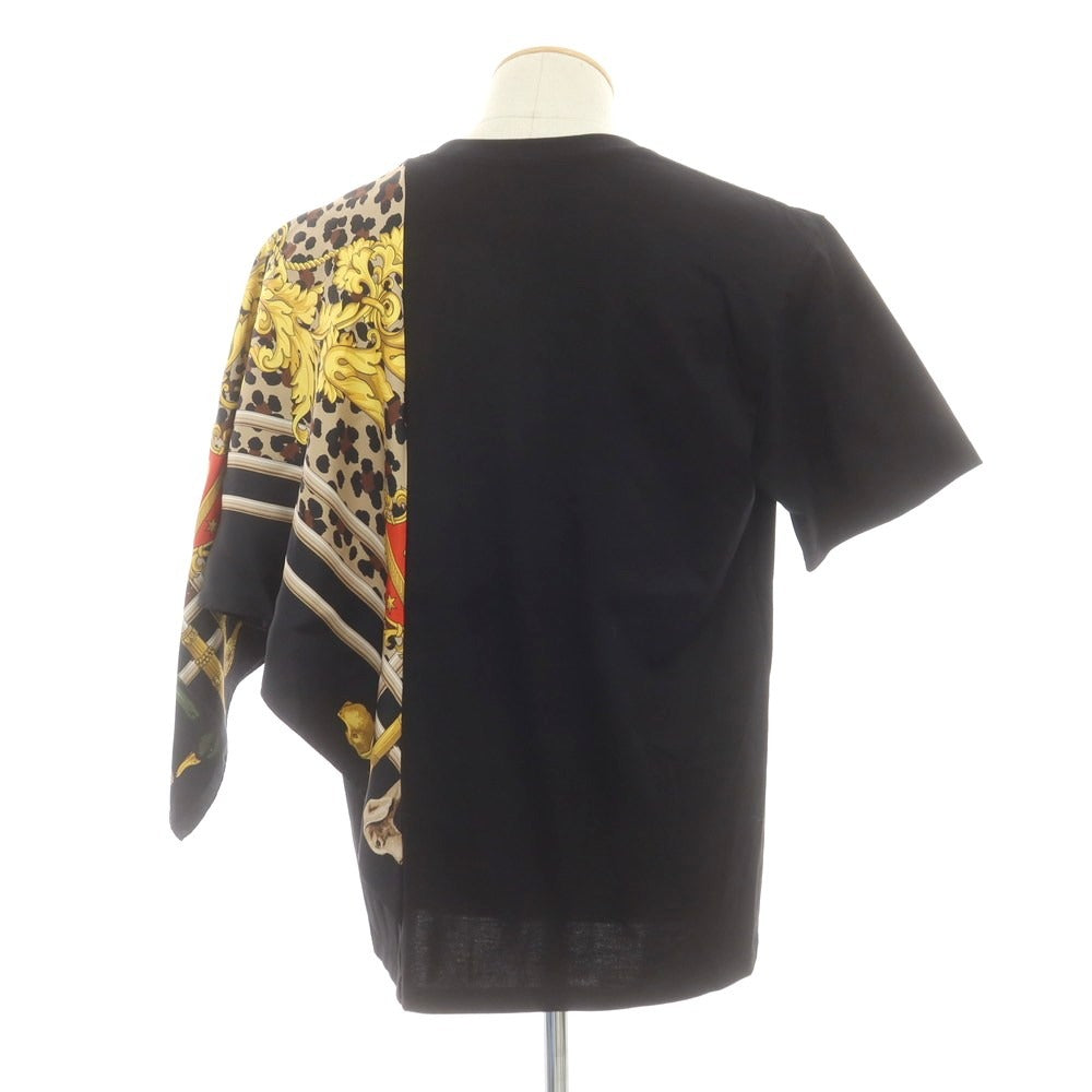 【中古】【未使用】ジュンヤワタナベ マン JUNYA WATANABE MAN 2025年春夏 BLACK SABBATH シルクスカーフ 半袖Ｔシャツ ブラック【サイズS】【 状態ランクS 】【 メンズ 】 [DPD]