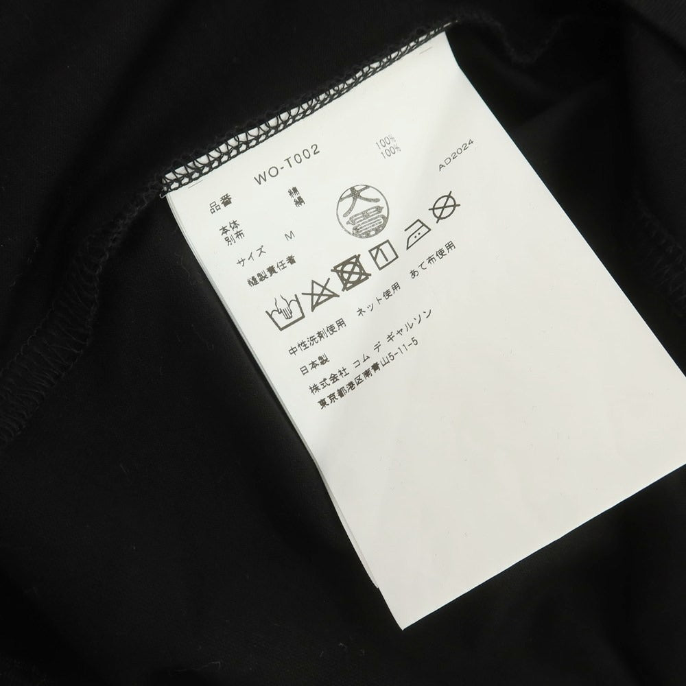 【中古】【未使用】ジュンヤワタナベ マン JUNYA WATANABE MAN 2025年春夏 BLACK SABBATH シルクスカーフ 半袖Ｔシャツ ブラック【サイズM】【 状態ランクS 】【 メンズ 】[DPD]