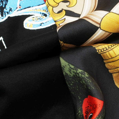 【中古】【未使用】ジュンヤワタナベ マン JUNYA WATANABE MAN 2025年春夏 BLACK SABBATH シルクスカーフ 半袖Ｔシャツ ブラック【 M 】【 状態ランクS 】【 メンズ 】