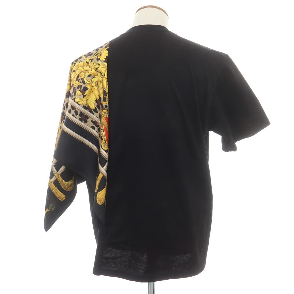 【中古】【未使用】ジュンヤワタナベ マン JUNYA WATANABE MAN 2025年春夏 BLACK SABBATH シルクスカーフ 半袖Ｔシャツ ブラック【サイズM】【 状態ランクS 】【 メンズ 】[CPD]