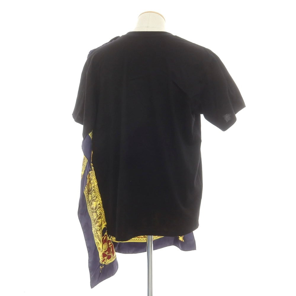 【中古】【未使用】ジュンヤワタナベ マン JUNYA WATANABE MAN 2025年春夏 SCORPIONS シルクスカーフ 半袖Ｔシャツ ブラック【 S 】【 状態ランクS 】【 メンズ 】