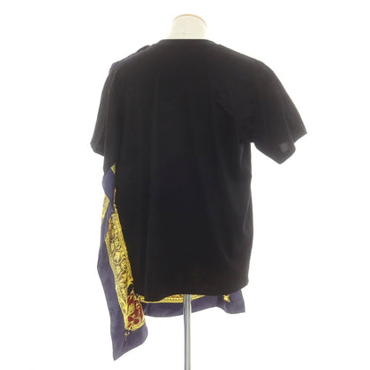 【中古】【未使用】ジュンヤワタナベ マン JUNYA WATANABE MAN 2025年春夏 SCORPIONS シルクスカーフ 半袖Ｔシャツ ブラック【 S 】【 状態ランクS 】【 メンズ 】