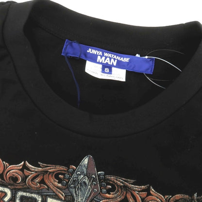 【中古】【未使用】ジュンヤワタナベ マン JUNYA WATANABE MAN 2025年春夏 SCORPIONS シルクスカーフ 半袖Ｔシャツ ブラック【 S 】【 状態ランクS 】【 メンズ 】