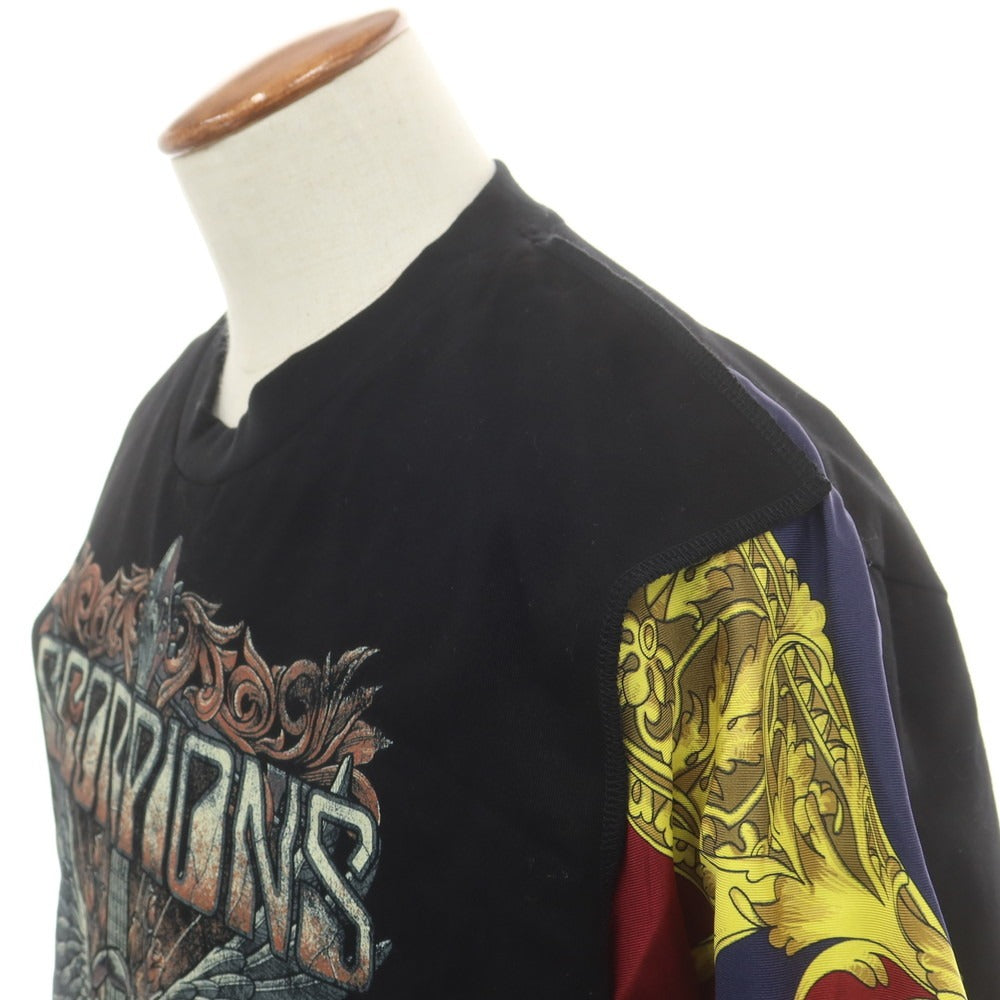【中古】【未使用】ジュンヤワタナベ マン JUNYA WATANABE MAN 2025年春夏 SCORPIONS シルクスカーフ 半袖Ｔシャツ ブラック【 M 】【 状態ランクS 】【 メンズ 】