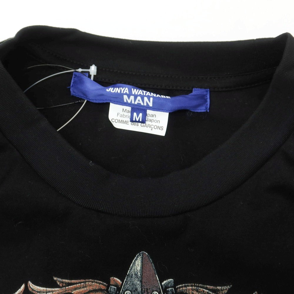 【中古】【未使用】ジュンヤワタナベ マン JUNYA WATANABE MAN 2025年春夏 SCORPIONS シルクスカーフ 半袖Ｔシャツ ブラック【 M 】【 状態ランクS 】【 メンズ 】