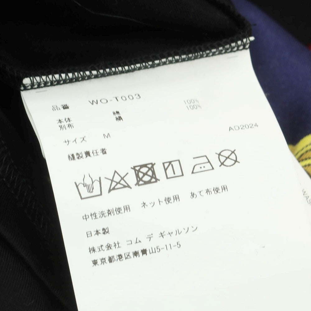 【中古】【未使用】ジュンヤワタナベ マン JUNYA WATANABE MAN 2025年春夏 SCORPIONS シルクスカーフ 半袖Ｔシャツ ブラック【 M 】【 状態ランクS 】【 メンズ 】