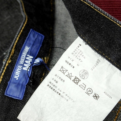 【中古】【未使用】ジュンヤワタナベ マン JUNYA WATANABE MAN 2025年春夏 ダメージ＆リペア加工 パッチワーク デニムパンツ ジーンズ ブラック【 M 】【 状態ランクS 】【 メンズ 】