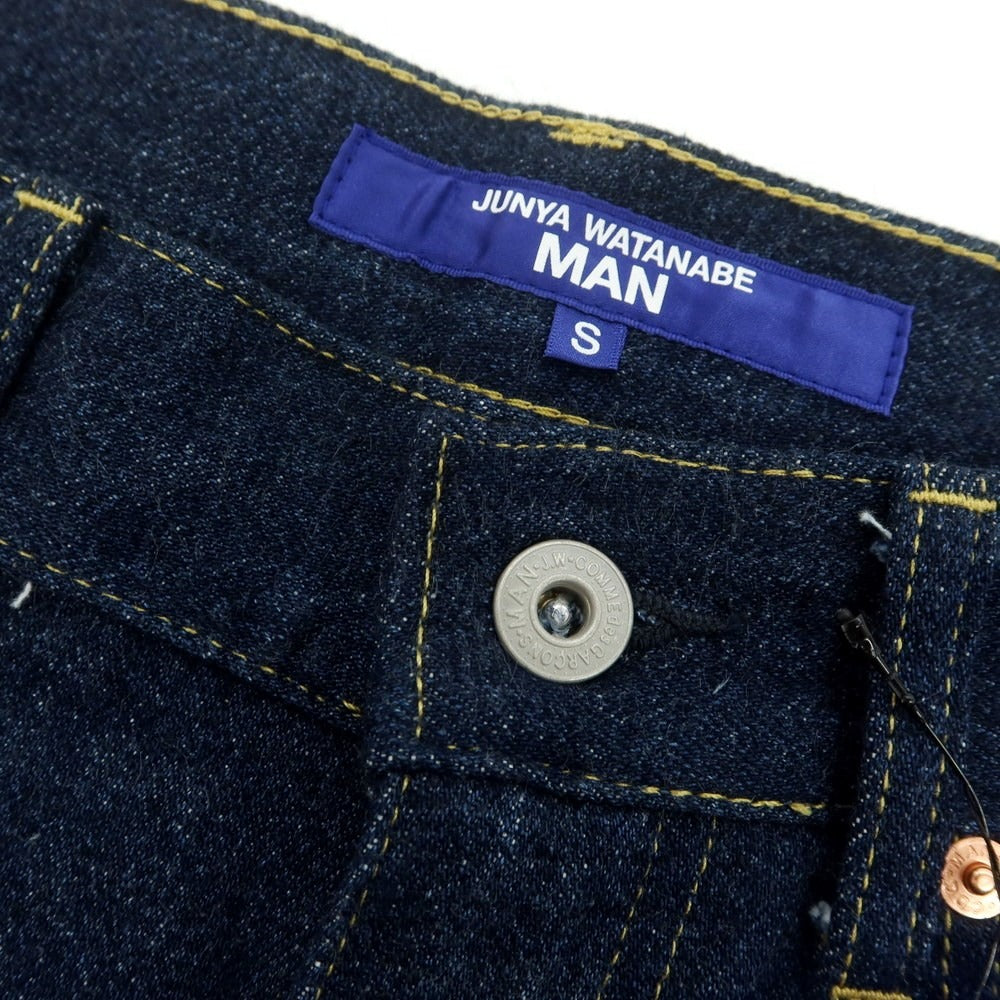 【中古】【未使用】ジュンヤワタナベ マン JUNYA WATANABE MAN 2025年春夏 リペア加工 デニムパンツ ネイビー【 S 】【 状態ランクS 】【 メンズ 】