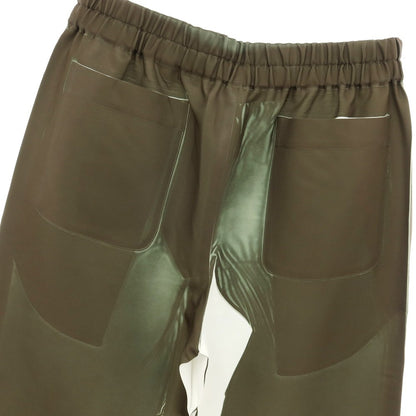 【中古】コムデギャルソンシャツ COMME des GARCONS SHIRT 2025年春夏 ペイント ポリエステル イージーパンツ オリーブ【 XS 】【 状態ランクA 】【 メンズ 】