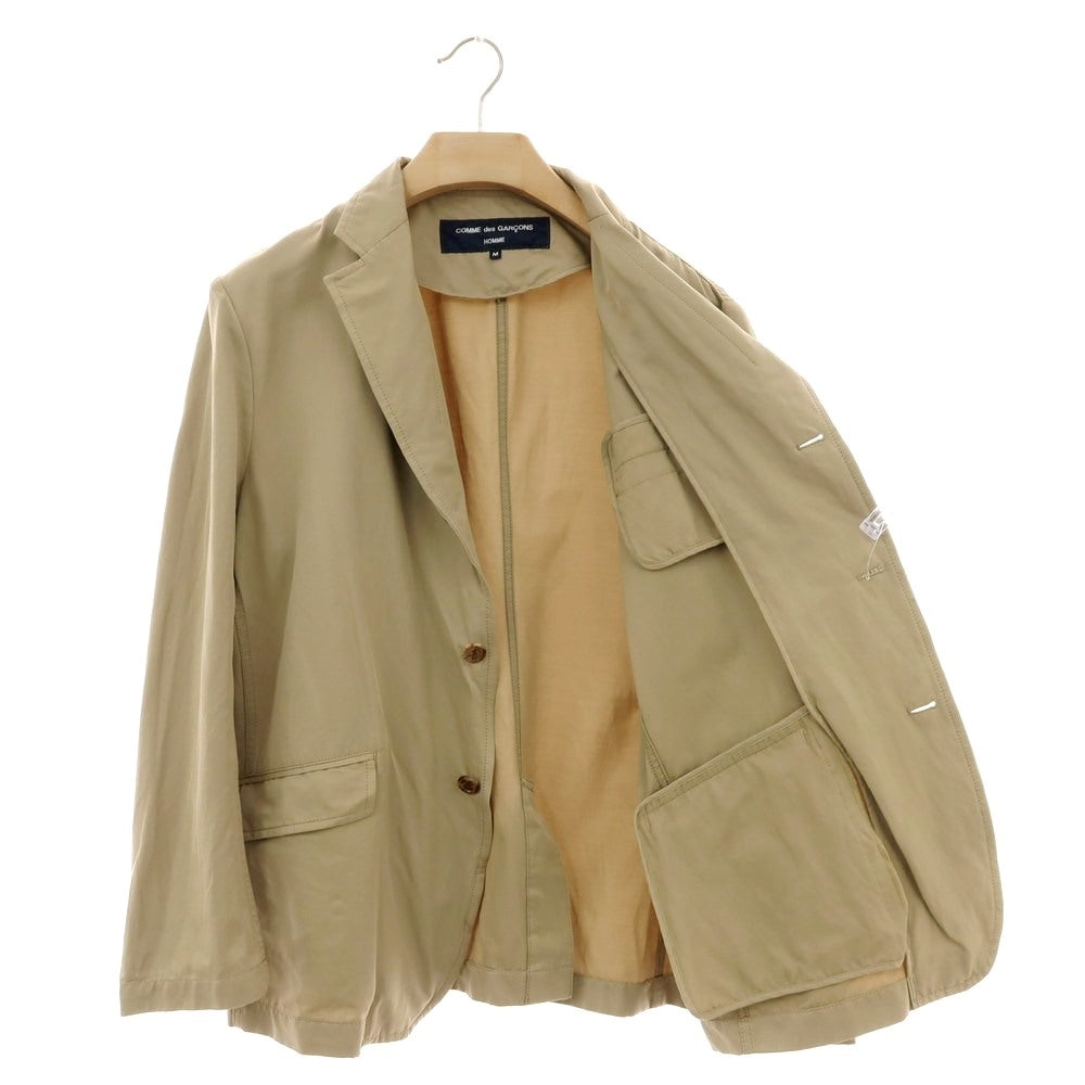 【中古】コムデギャルソンオム COMME des GARCONS HOMME 2020年秋冬 コットンナイロン カジュアルジャケット ダークベージュ【 M 】【 状態ランクC 】【 メンズ 】