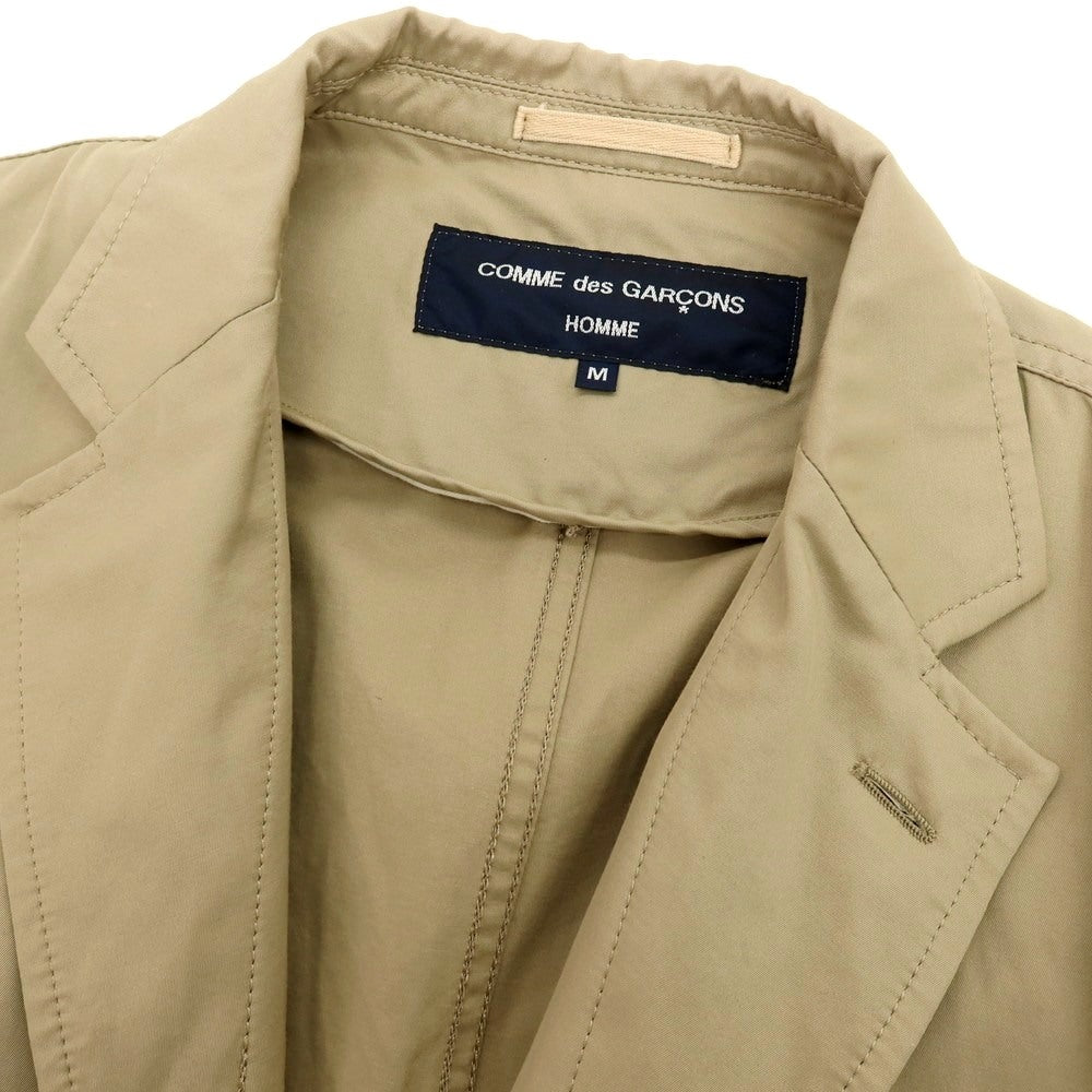 【中古】コムデギャルソンオム COMME des GARCONS HOMME 2020年秋冬 コットンナイロン カジュアルジャケット ダークベージュ【 M 】【 状態ランクC 】【 メンズ 】