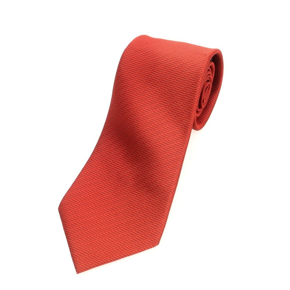 【中古】【未使用】コムデギャルソン オムドゥ COMME des GARCONS HOMME DEUX 2025年春夏 シルク 無地ネクタイ レッド【 状態ランクS 】【 メンズ 】