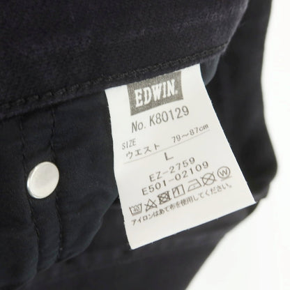 【中古】エドウィン EDWIN ストレッチコットン 5ポケットパンツ ブラック【 L 】【 状態ランクB 】【 メンズ 】
