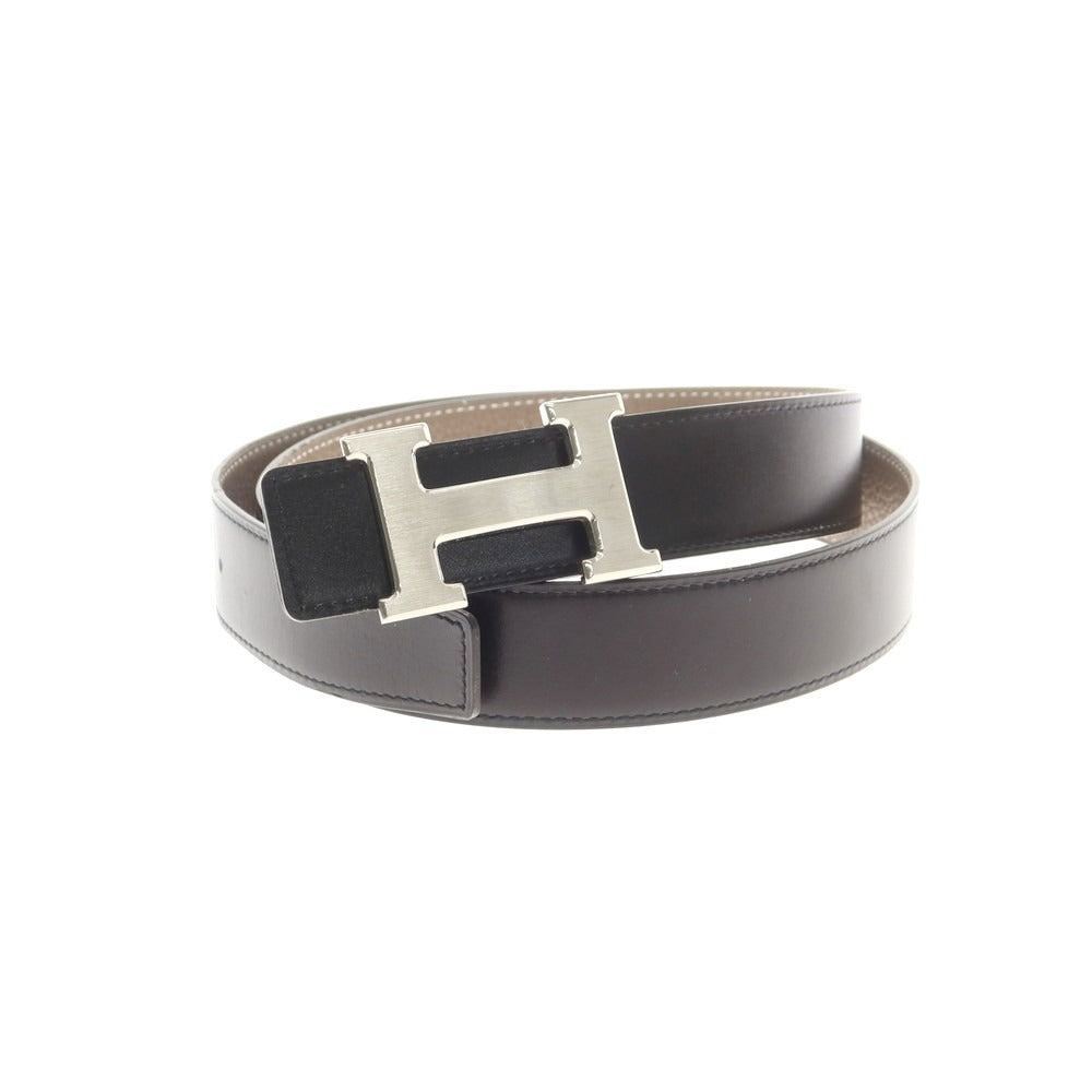 【中古】エルメス HERMES コンスタンス リバーシブル ベルト □Ｏ刻印 ブラックxトープ【 85 】【 状態ランクB 】【 メンズ 】