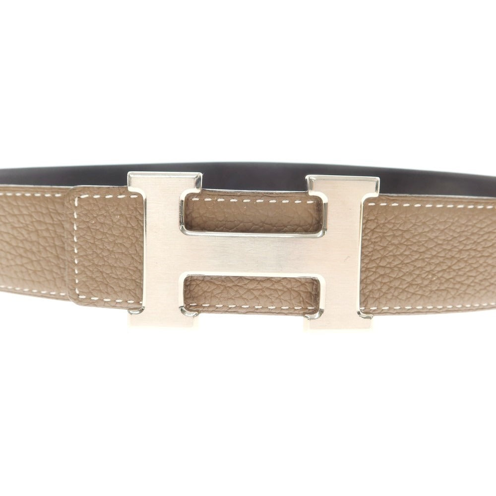 【中古】エルメス HERMES コンスタンス リバーシブル ベルト □Ｏ刻印 ブラックxトープ【 85 】【 状態ランクB 】【 メンズ 】
