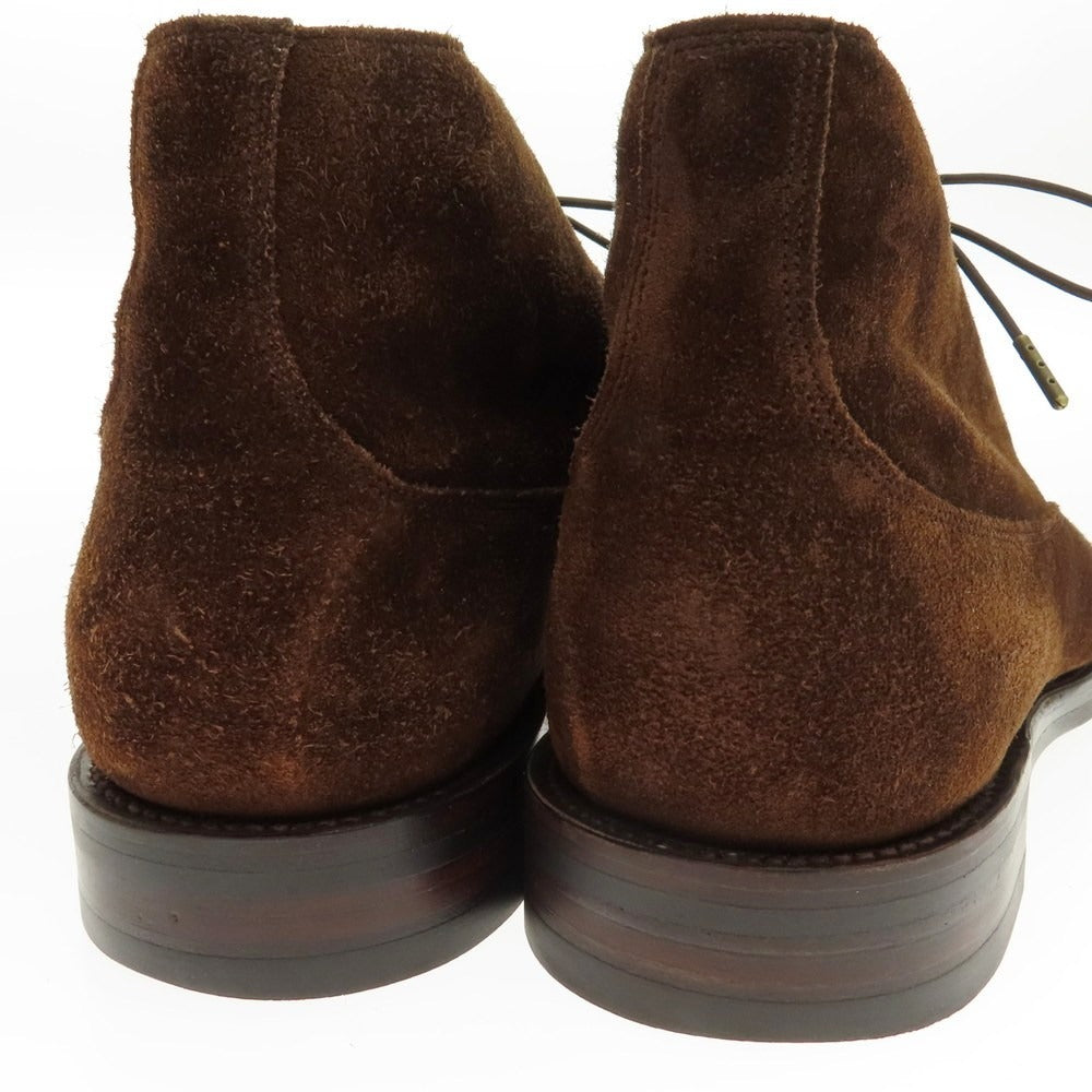 【中古】ジョンロブ John Lobb 2012 イヤーモデル ボアスエード チャッカブーツ ダークブラウン【 6 1/2 】【 状態ランクA 】【 メンズ 】