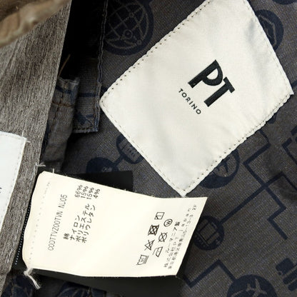 【中古】ピーティートリノ PT TORINO コットンナイロン カジュアルスラックスパンツ ブラウン【 46 】【 状態ランクB 】【 メンズ 】