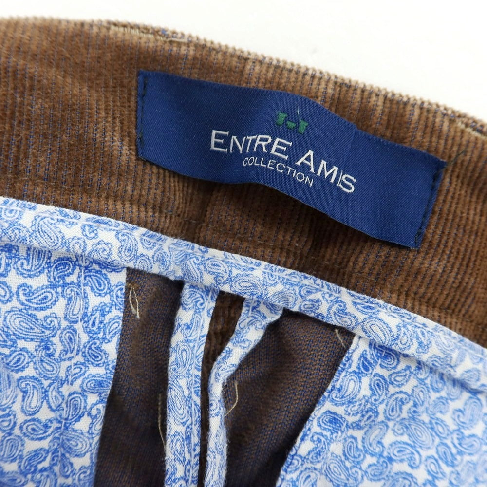 【中古】アントレアミ ENTRE AMIS ストレッチ コーデュロイパンツ ブラウン【 31 】【 状態ランクB 】【 メンズ 】