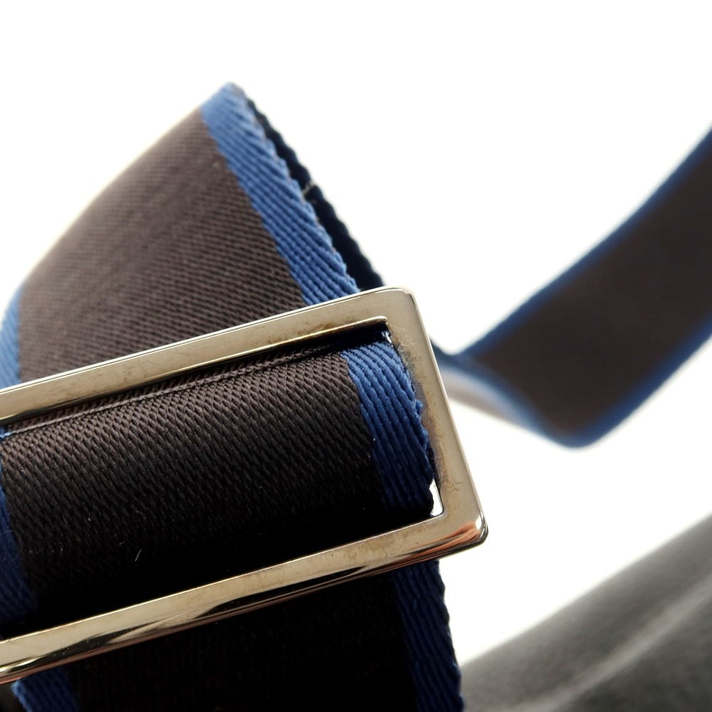 【中古】フルラ Furla シュリンクレザー ショルダーバッグ ブラック【 状態ランクB 】【 メンズ 】