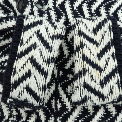 【中古】パニカーレ PANICALE ミドルゲージ コットン 3B ニットジャケット ダークネイビーxホワイト【 46 】【 状態ランクC 】【 メンズ 】