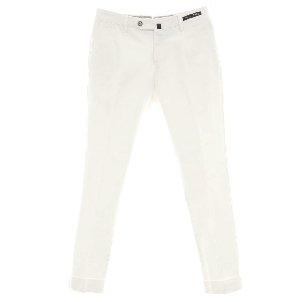 【中古】ピーティーゼロウーノ PT01 BEAMS F別注 ストレッチコットン カジュアルスラックスパンツ ホワイト【 44 】【 状態ランクB 】【 メンズ 】