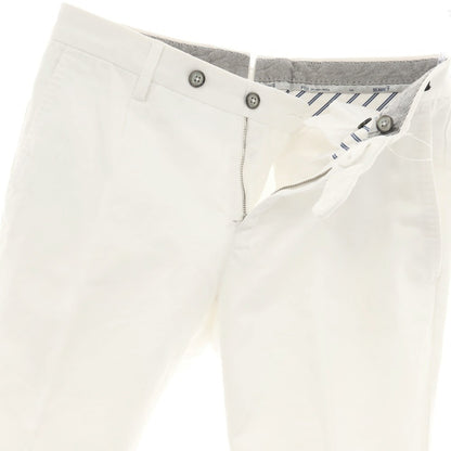 【中古】ピーティーゼロウーノ PT01 BEAMS F別注 ストレッチコットン カジュアルスラックスパンツ ホワイト【 44 】【 状態ランクB 】【 メンズ 】