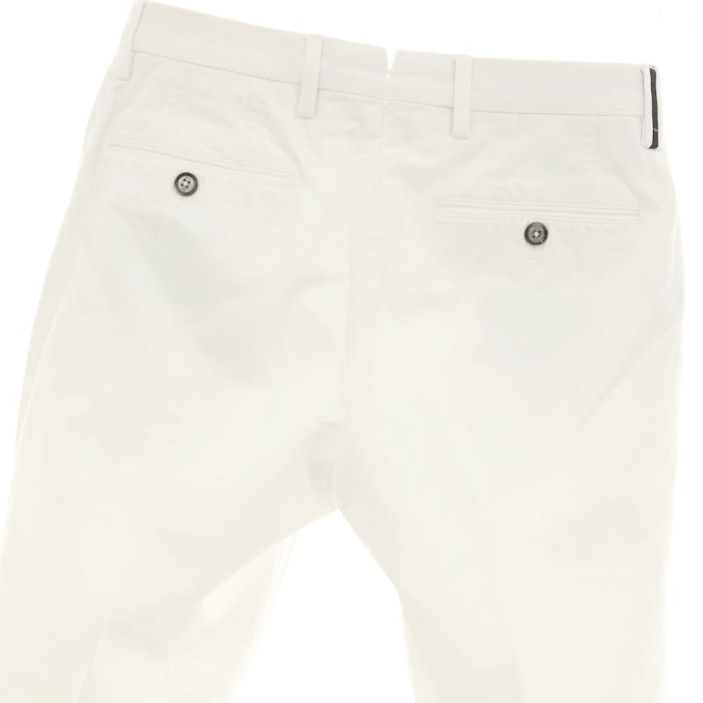 【中古】ピーティーゼロウーノ PT01 BEAMS F別注 ストレッチコットン カジュアルスラックスパンツ ホワイト【 44 】【 状態ランクB 】【 メンズ 】