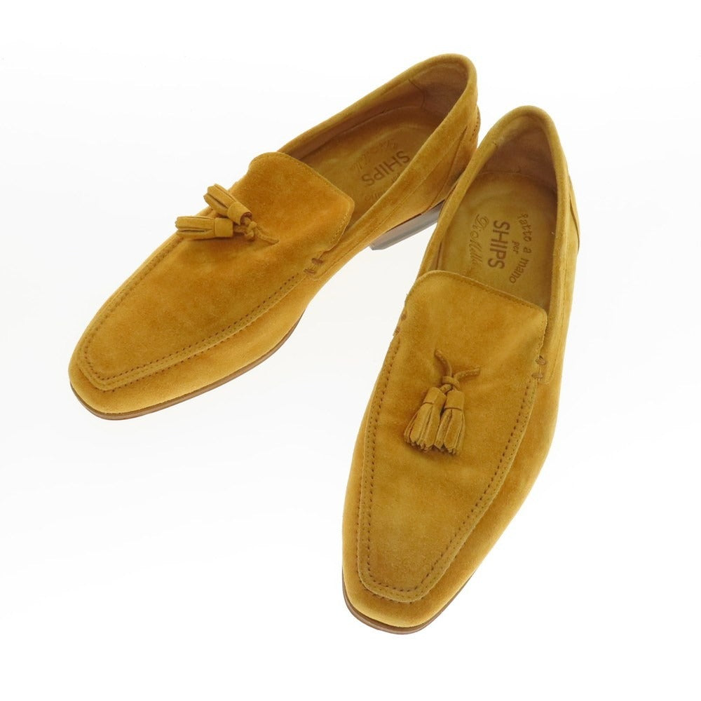 【中古】ディメッラ DI MELLA SHIPS別注 スエード タッセル ローファー ライトブラウン【 39 】【 状態ランクB 】【 メンズ 】