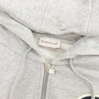 【中古】モンクレール MONCLER コットン スウェット ダブルジップ パーカー グレー【 S 】【 状態ランクB 】【 メンズ 】