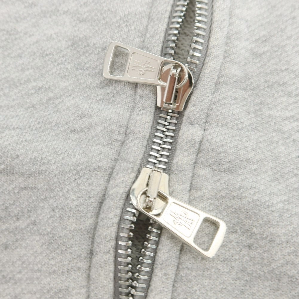 【中古】モンクレール MONCLER コットン スウェット ダブルジップ パーカー グレー【 S 】【 状態ランクB 】【 メンズ 】