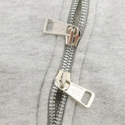 【中古】モンクレール MONCLER コットン スウェット ダブルジップ パーカー グレー【 S 】【 状態ランクB 】【 メンズ 】