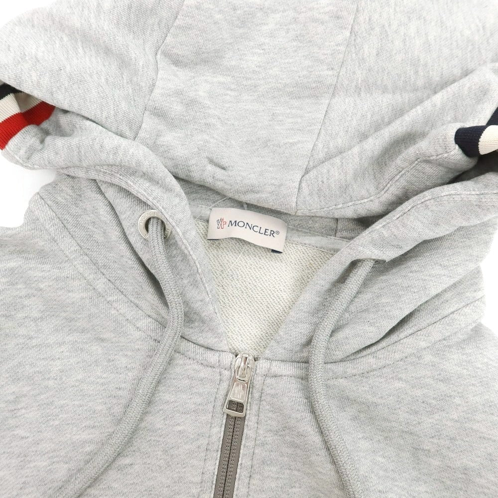 【中古】モンクレール MONCLER コットン スウェット ダブルジップ パーカー グレー【 S 】【 状態ランクB 】【 メンズ 】