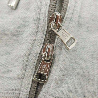 【中古】モンクレール MONCLER コットン スウェット ダブルジップ パーカー グレー【 S 】【 状態ランクB 】【 メンズ 】